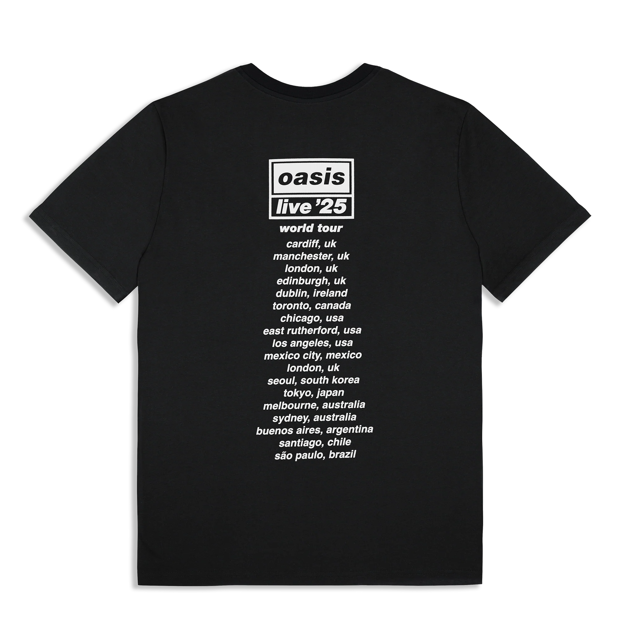 Live '25 Collage World Tour T-Shirt Black - Image 2