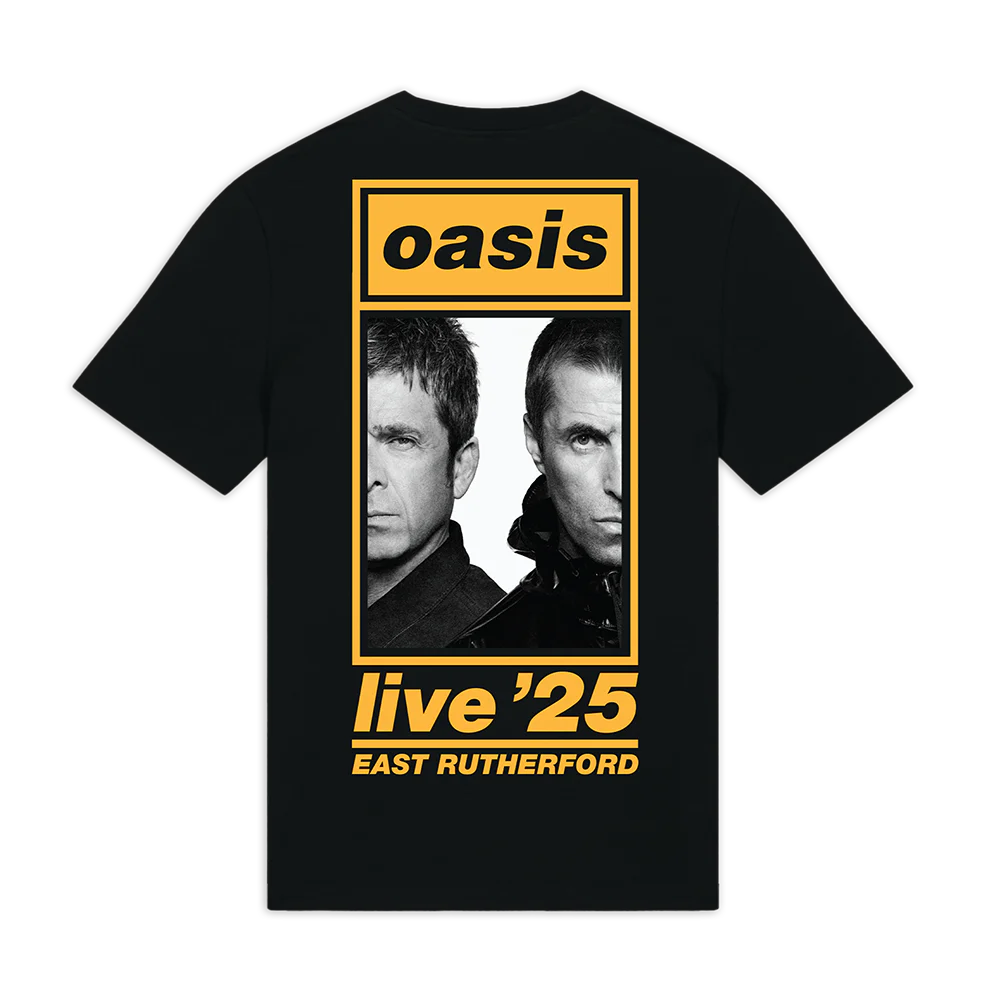 East Rutherford Half Faces Fan Store T-shirt Black