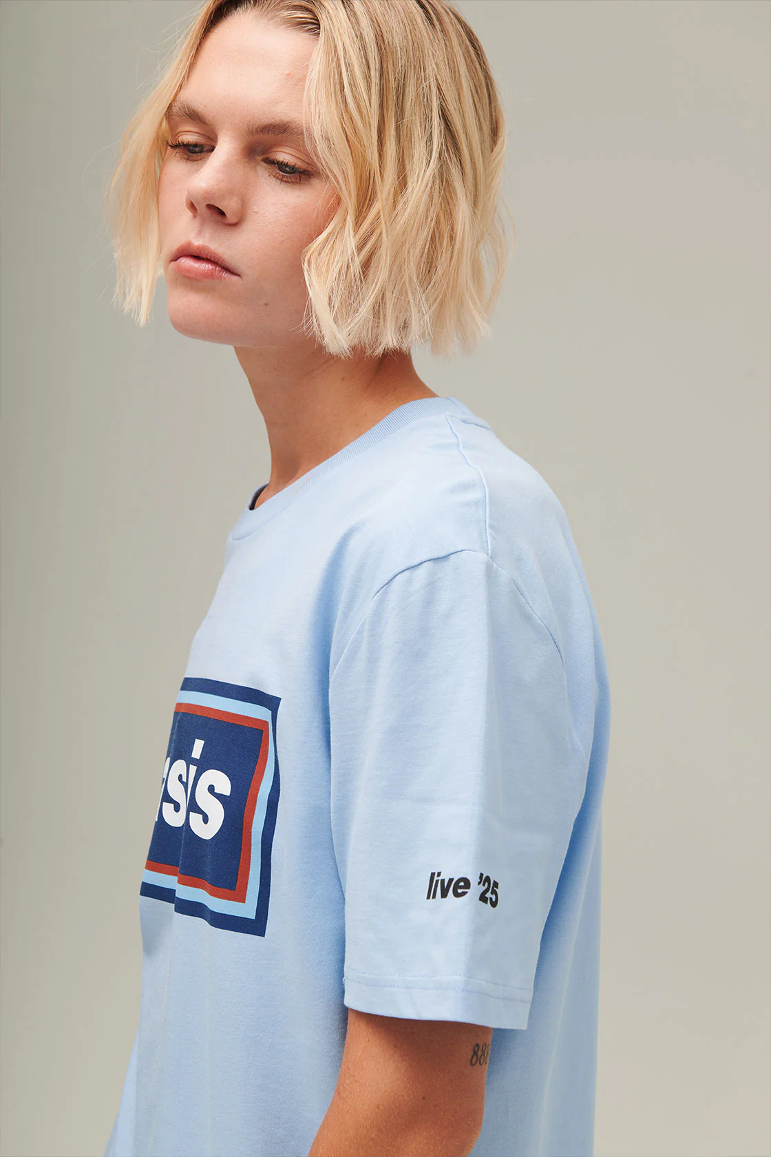 Live '25 '96 Retro Logo T-Shirt Blue - Image 4