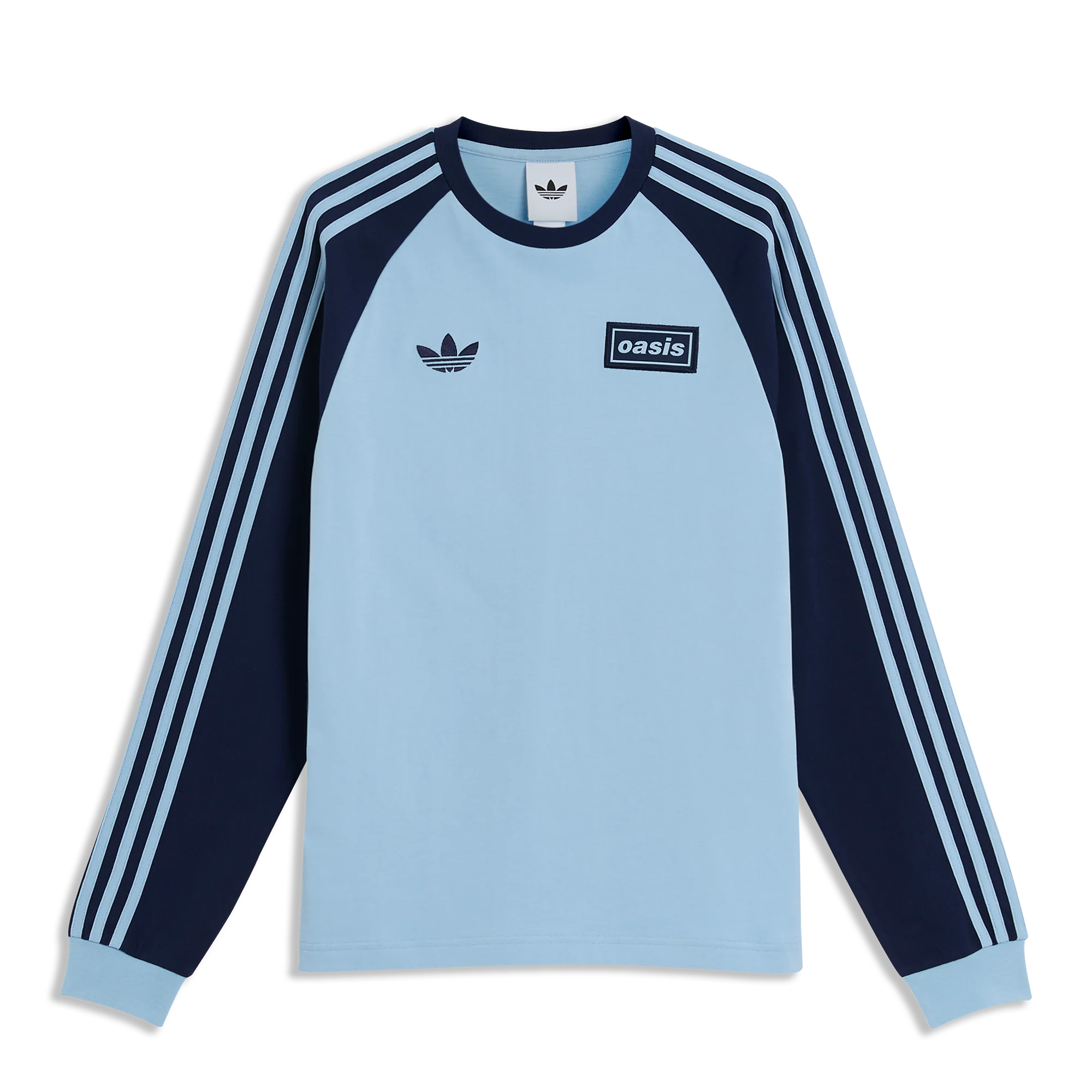 Live '25 adidas 3 Stripes Long Sleeve T-Shirt Sky/Indigo