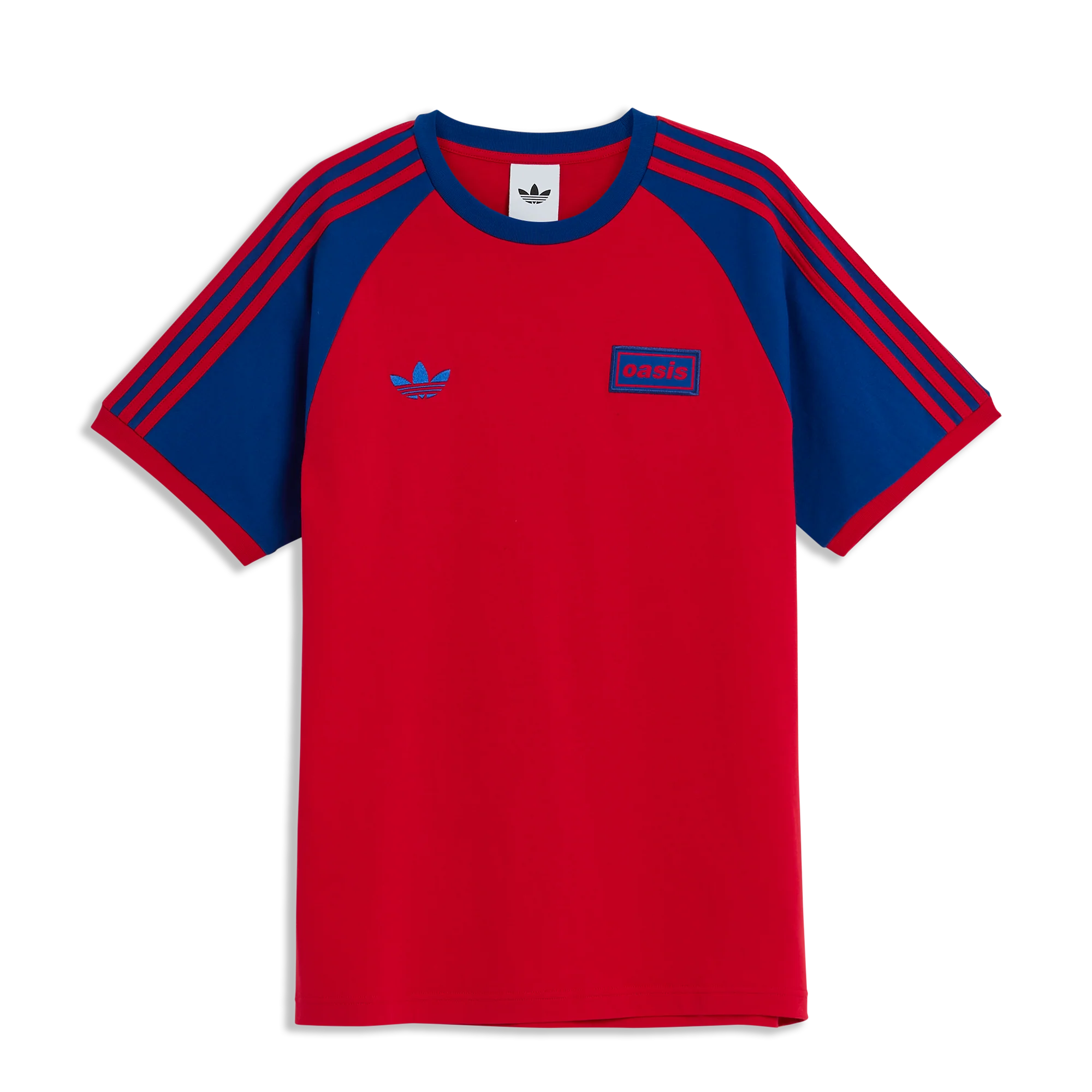 Live '25 adidas 3 Stripes T-Shirt Clear Scarlet/Royal