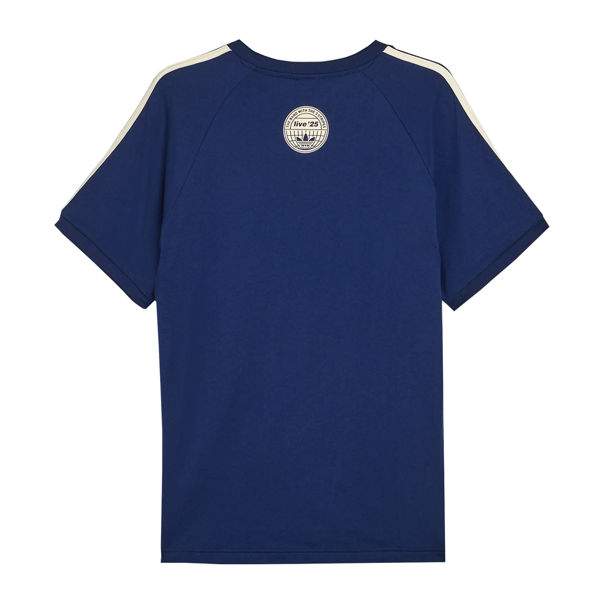 Live '25 adidas 3 Stripes T-Shirt Night Indigo/Cream White - Image 2