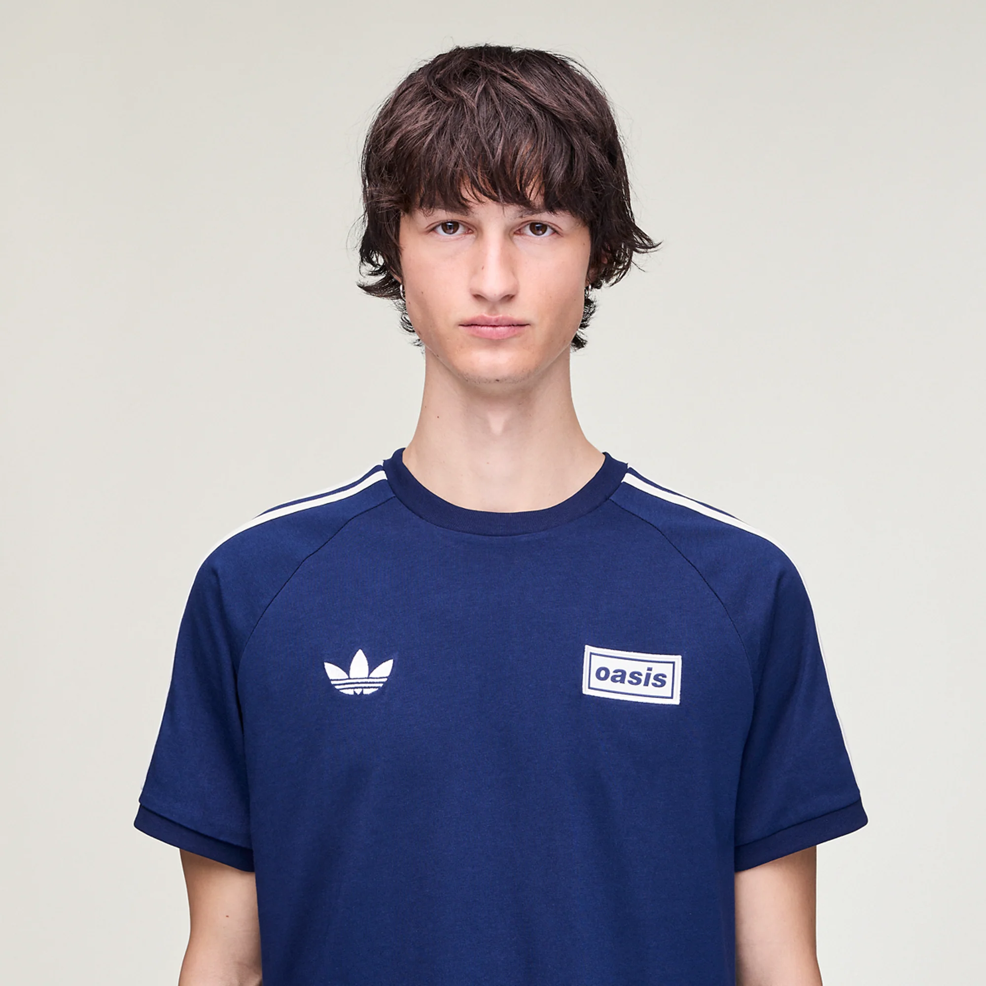 Live '25 adidas 3 Stripes T-Shirt Night Indigo/Cream White - Image 3