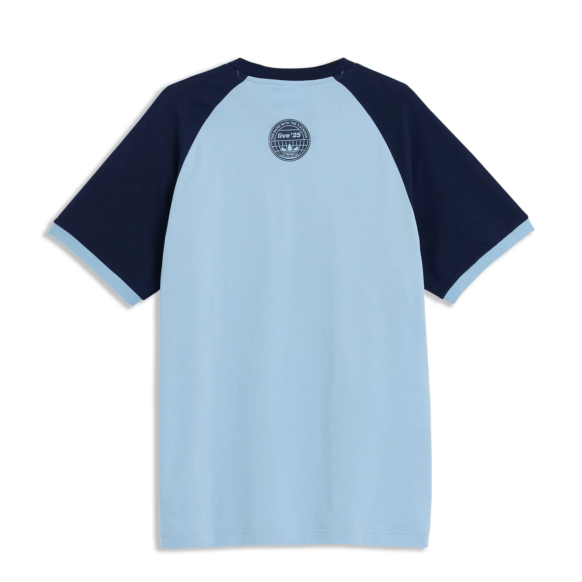 Live '25 adidas 3 Stripes T-Shirt Sky/Indigo - Image 2