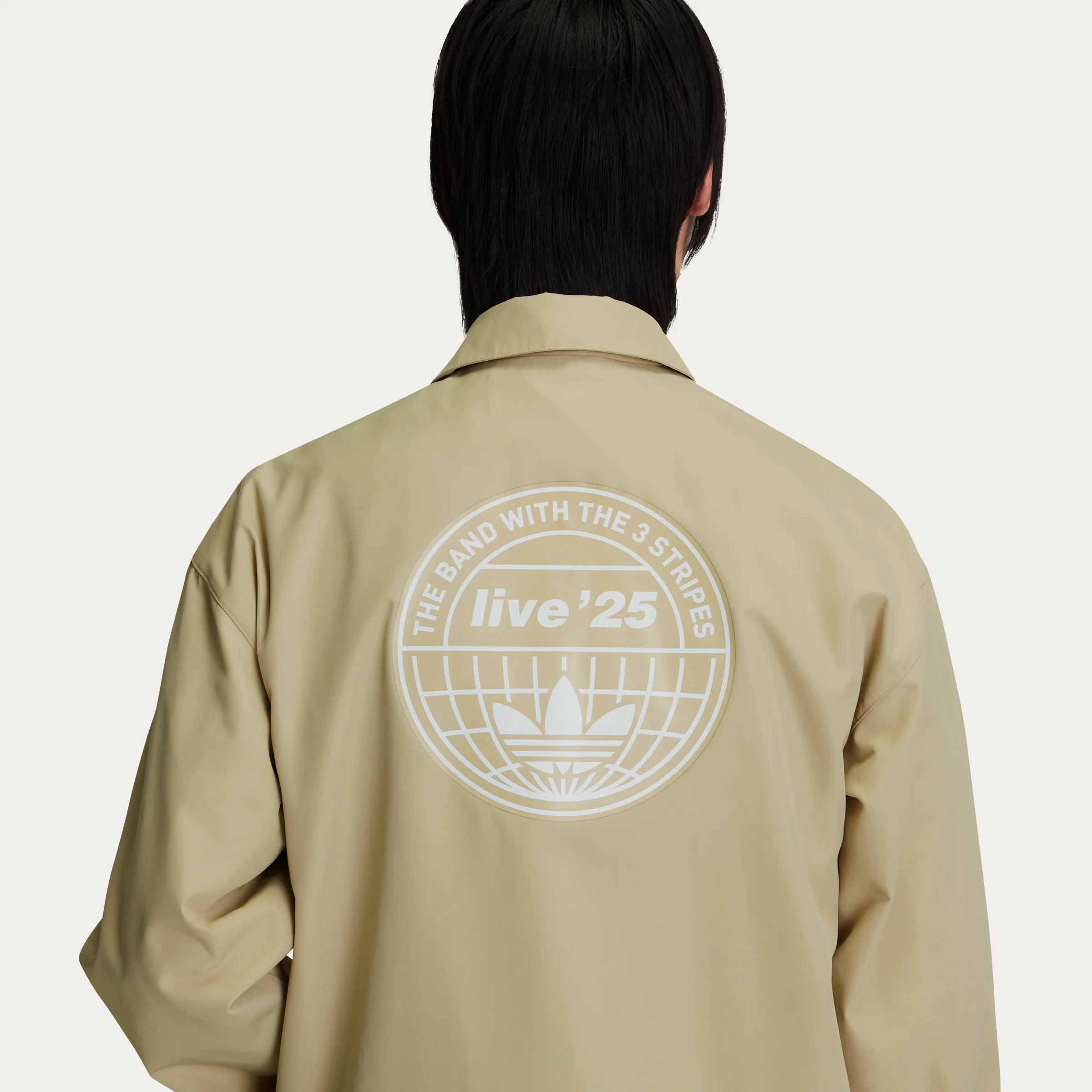 Live '25 adidas Coach Jacket Stone - Image 4