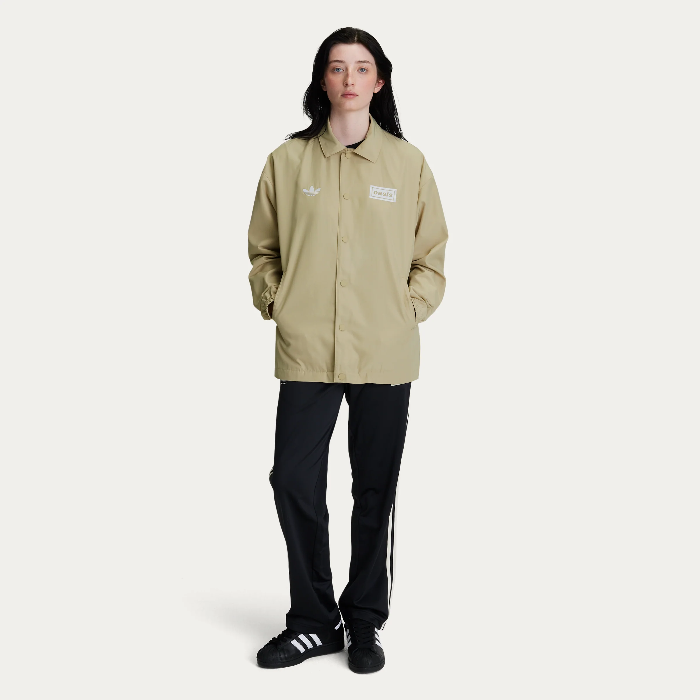 Live '25 adidas Coach Jacket Stone - Image 5