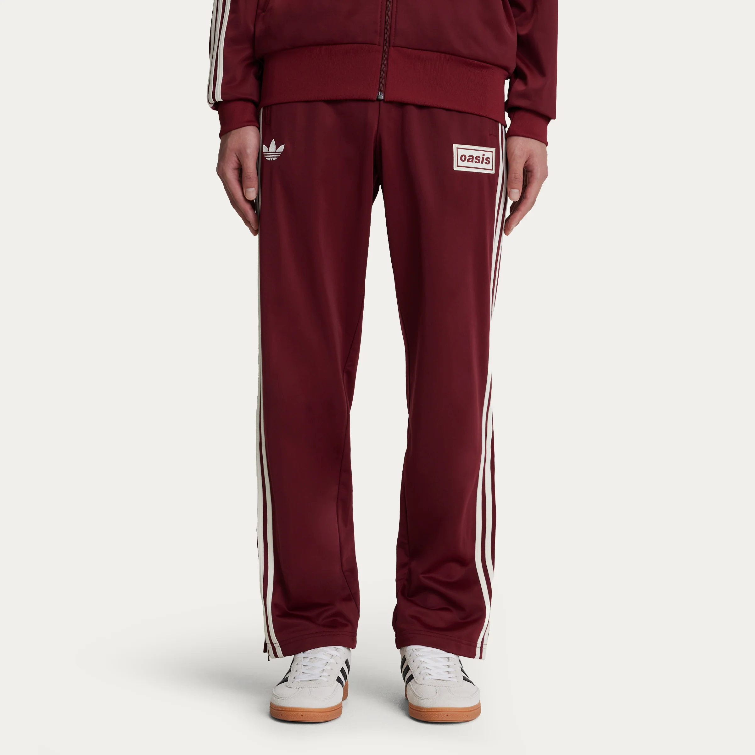 Live '25 adidas Firebird Track Pants Maroon - Image 3