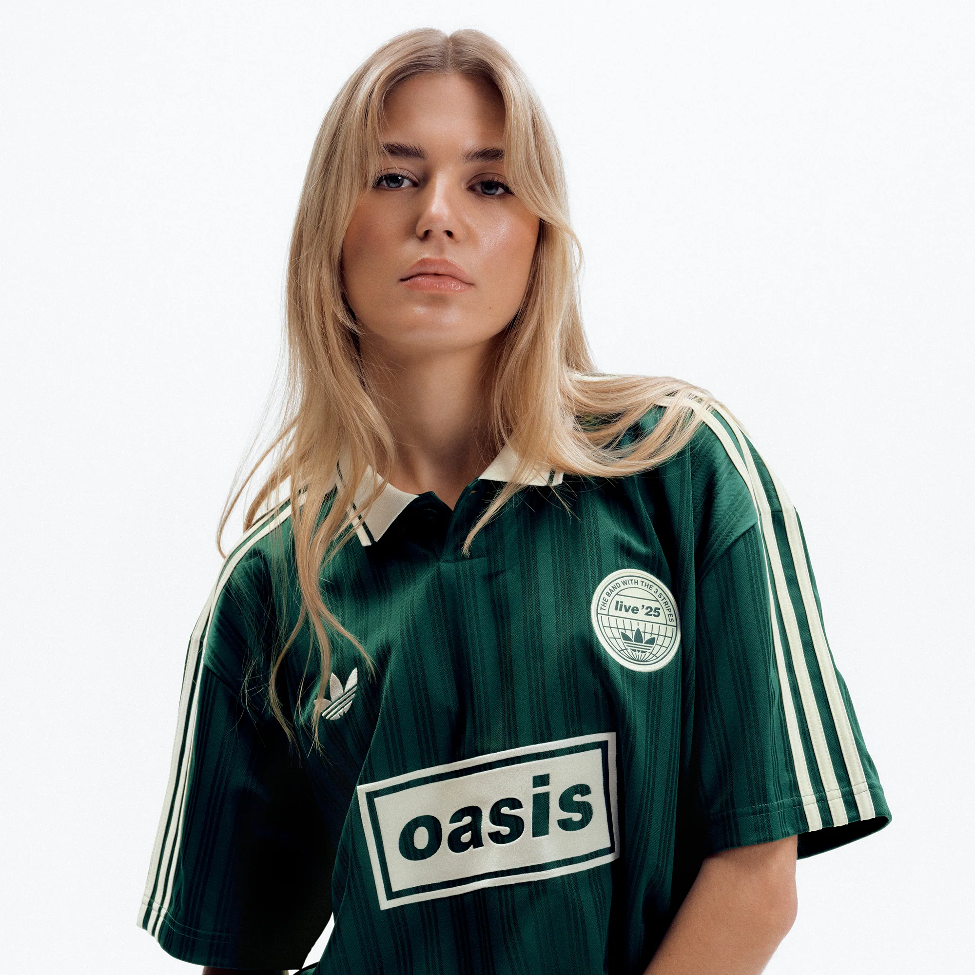 Live '25 adidas Football Shirt Collegiate Green/Cream White - Image 5