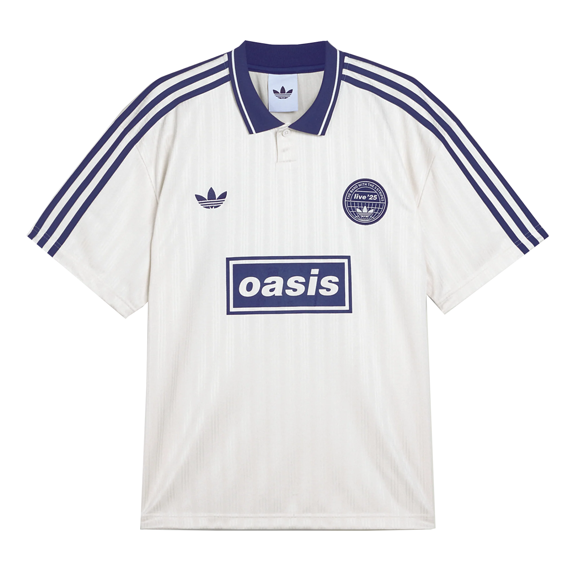 Live '25 adidas Football Shirt Cream White/Night Indigo