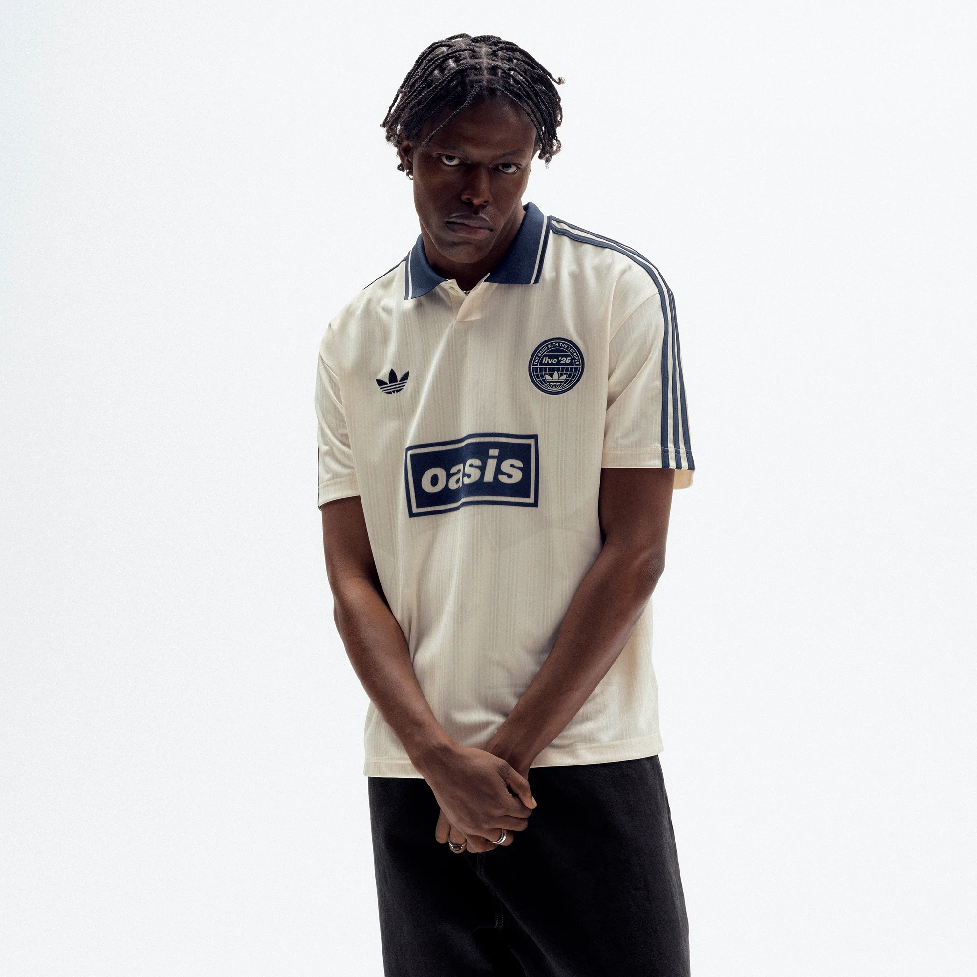 Live '25 adidas Football Shirt Cream White/Night Indigo - Image 5