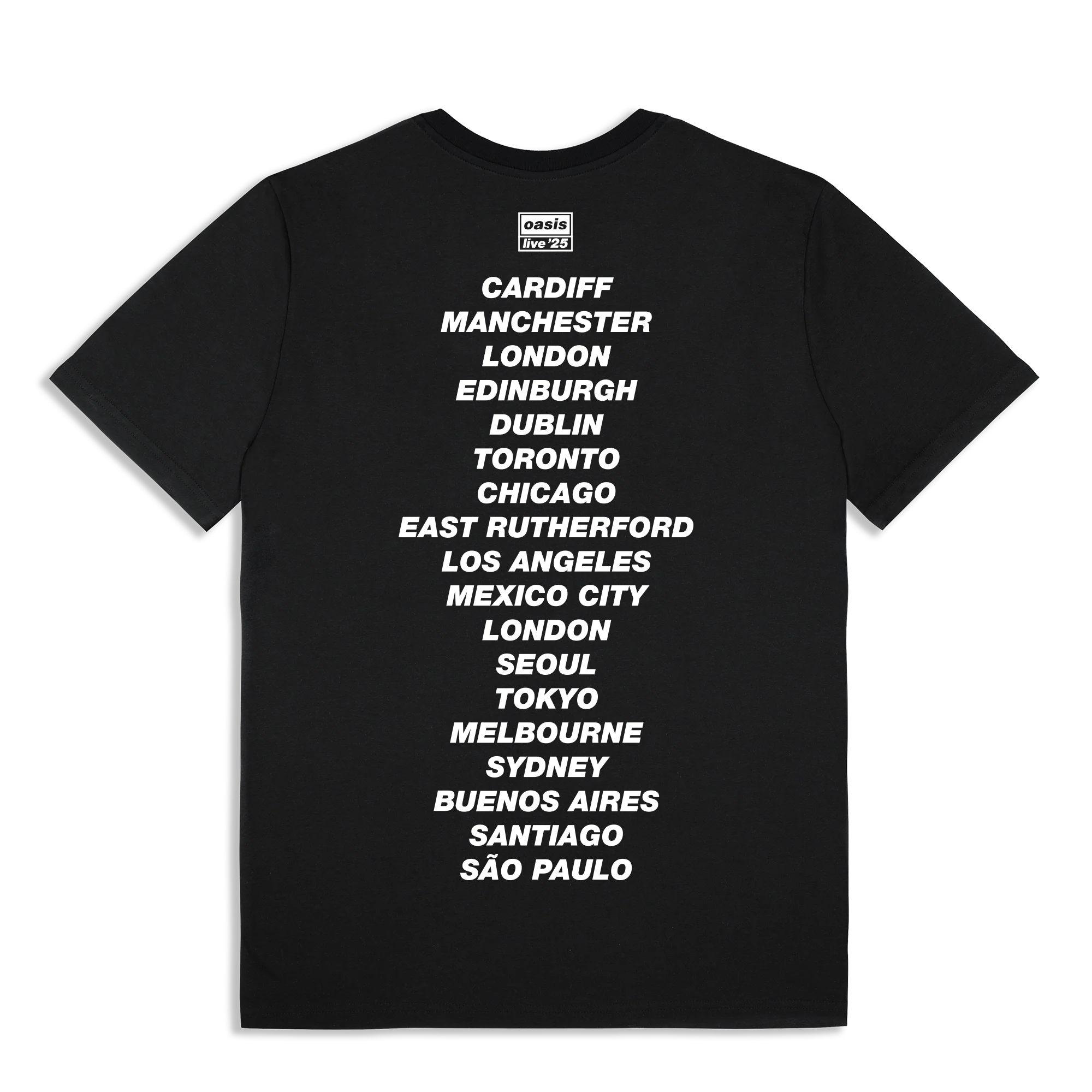 Live '25 Cut Out Photo Tour T-Shirt Black