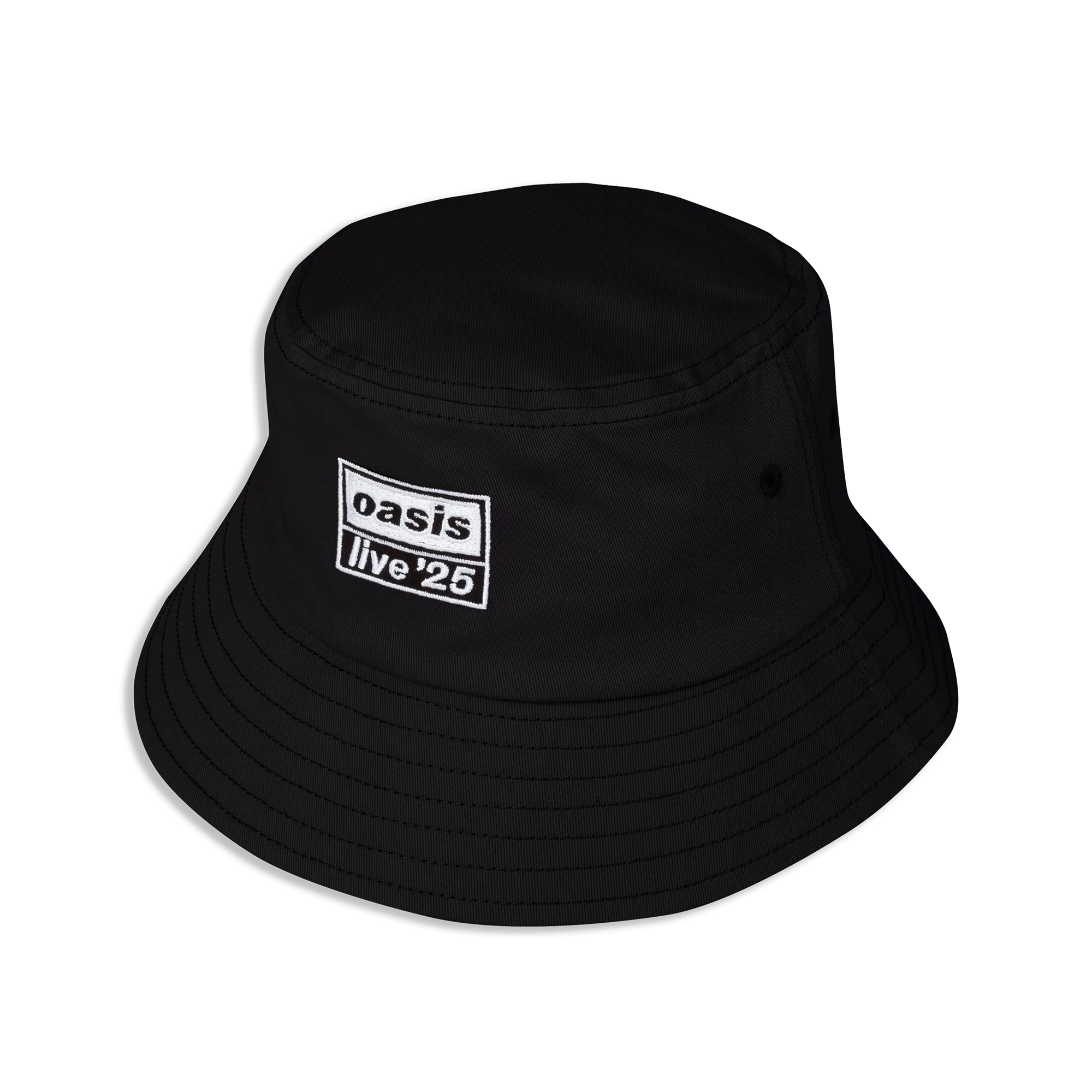 Live '25 Embroidered Logo Bucket Hat Black
