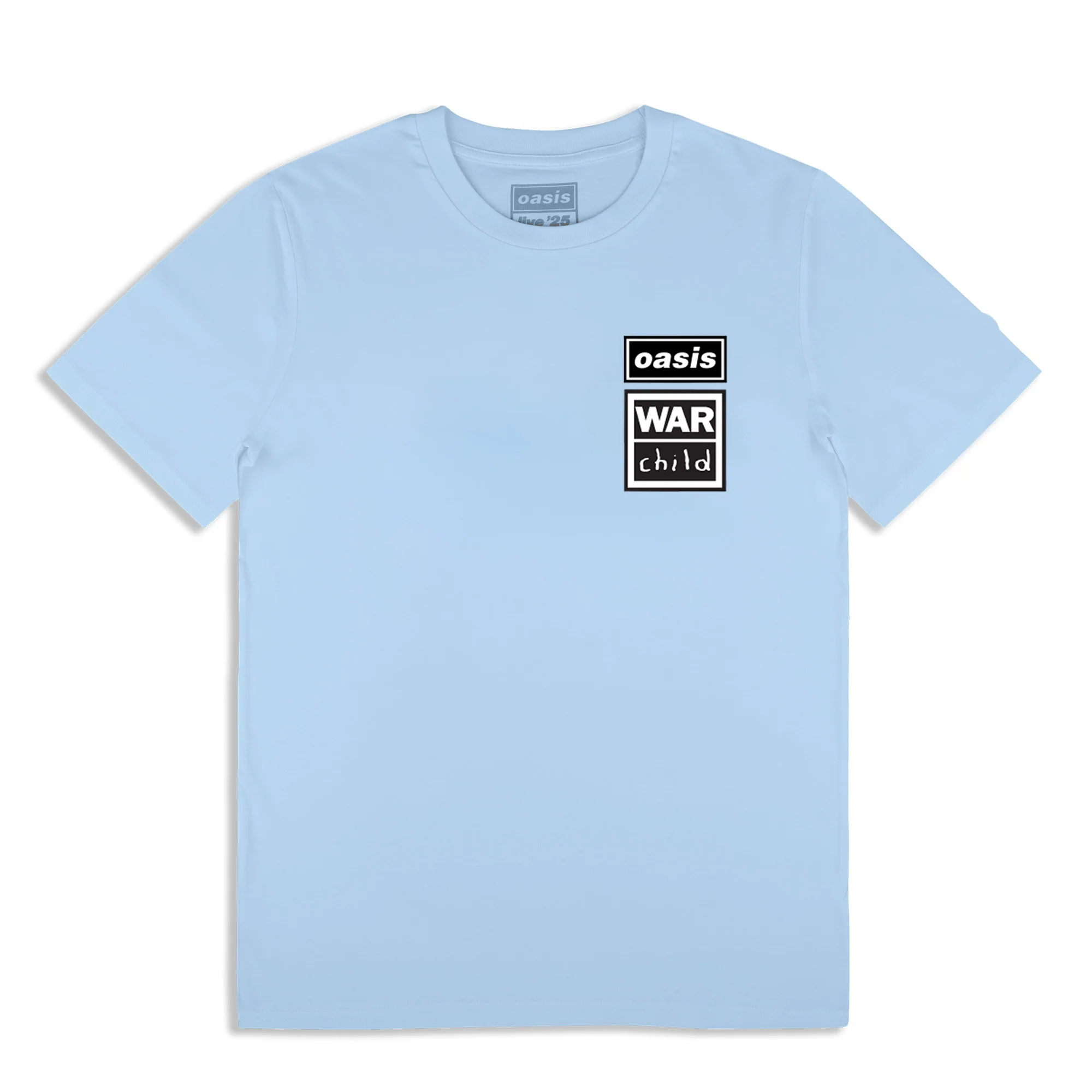 Live '25 War Child T-Shirt Light Blue