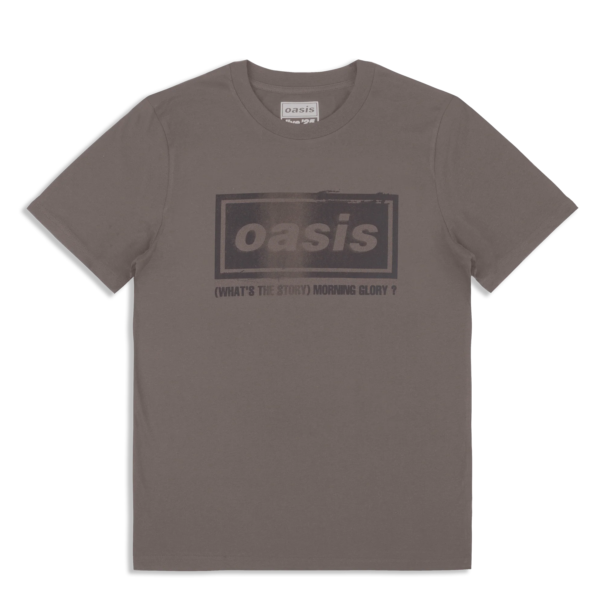 Live '25 What's The Story Tracklist Heavyweight T-Shirt Faded Brown