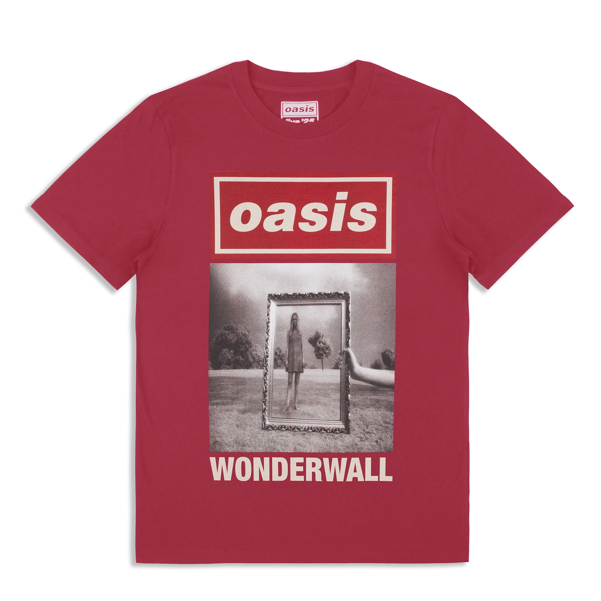 Live '25 Wonderwall Cover T-Shirt Maroon
