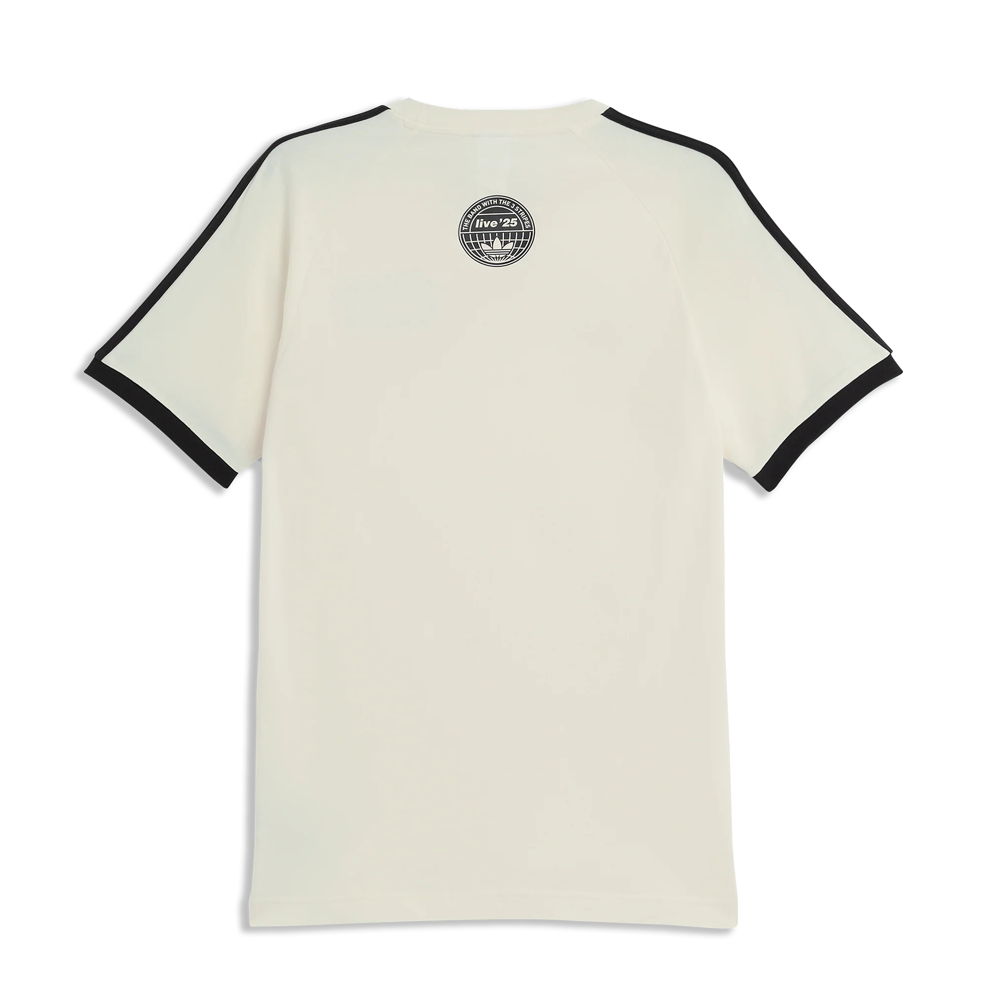 Live '25 adidas 3 Stripes T-Shirt Cream/Black - Image 2