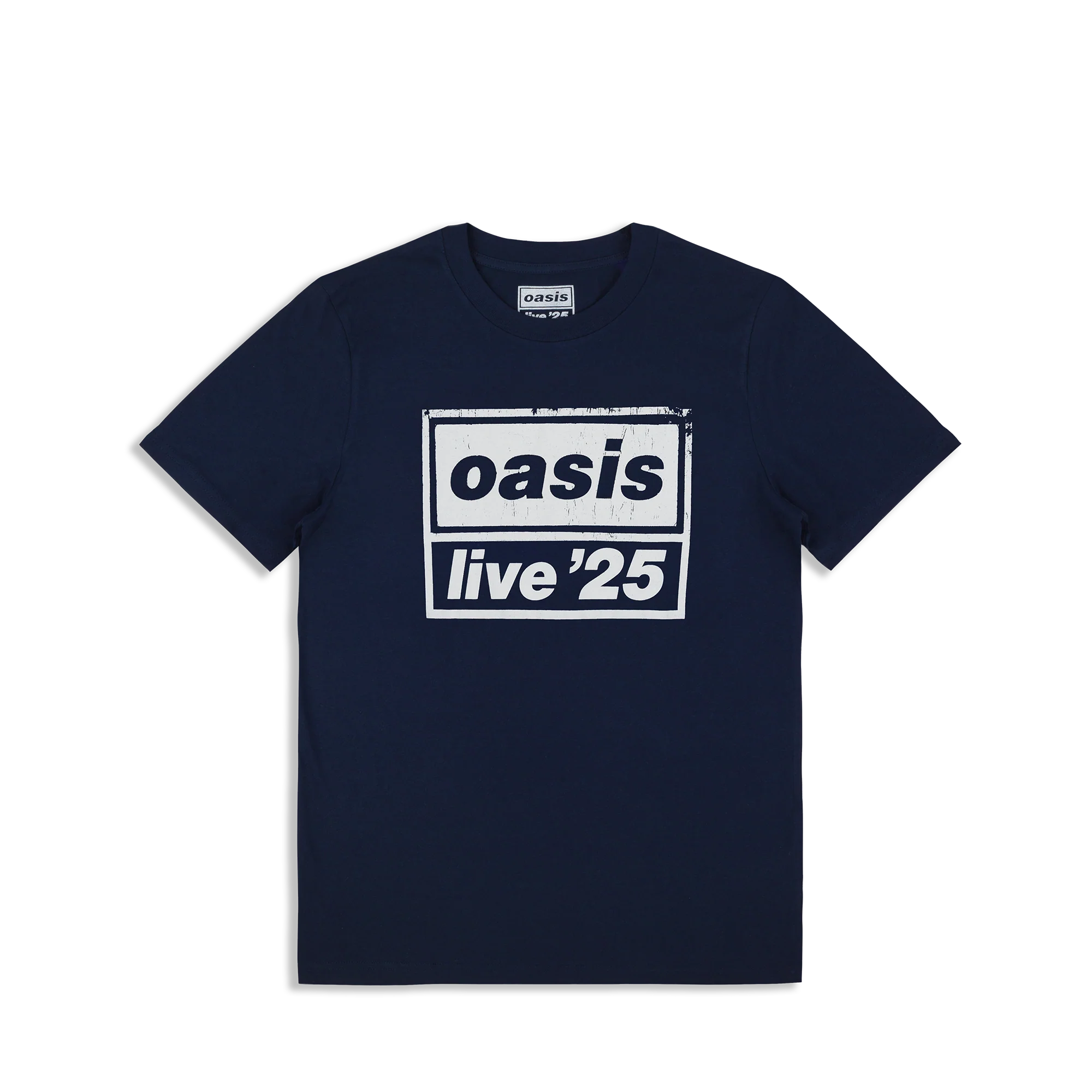 Live '25 Distressed Tour Logo Kid's T-Shirt Navy