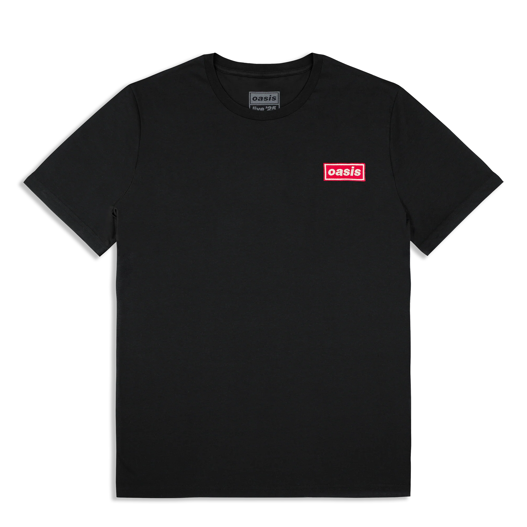 Live '25 Red Embroidered Decca Logo Heavyweight T-Shirt Black