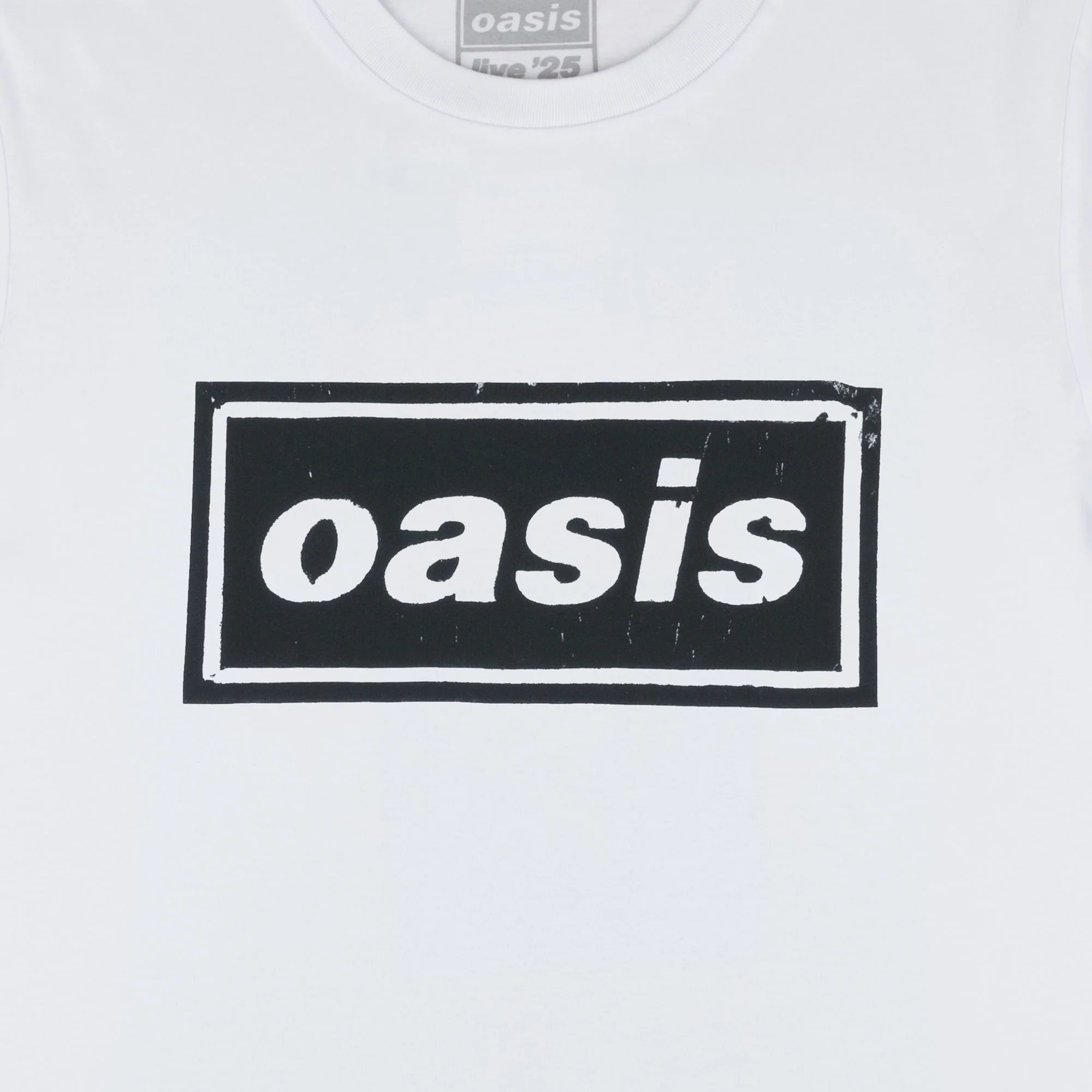 Live '25 Stencil Logo T-Shirt White - Image 3